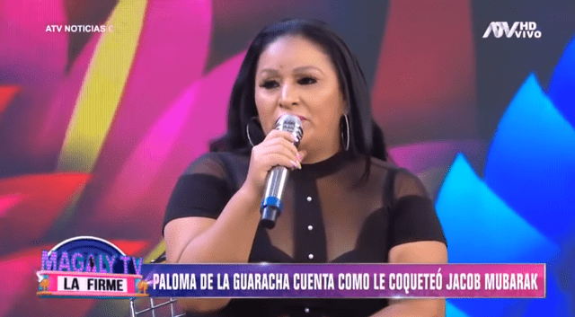 Paloma de la Guaracha en Magaly TV, la firme