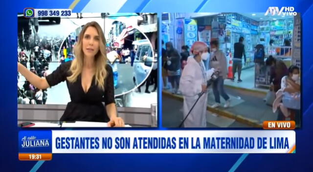 Juliana Oxenford denuncia malos tratos a gestantes en la Maternidad de Lima en plena cuarentena.