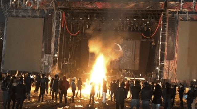 Disturbios de fans en Knotfest México tras cancelación de conciertos de Slipknot y Evanescence
