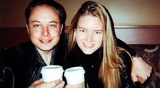 Elon Musk y Justine Wilson, su primera esposa. Foto: Infobae<br>    