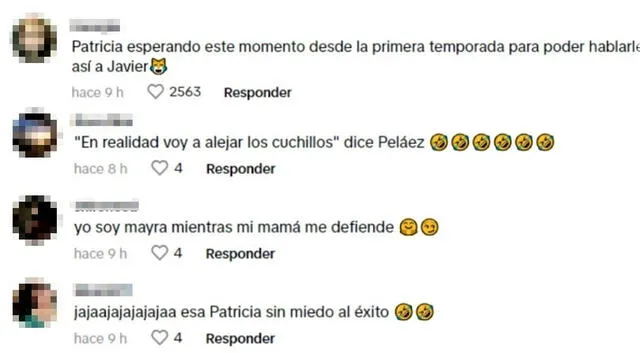  Usuarios reaccionan al enfrentamiento entre Patricia Portocarrero y Javier Masías. Foto: TikTok 