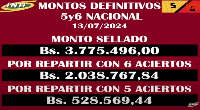 Este monto sellado alcanzó el 5y6 de Valencia. Foto: INH   