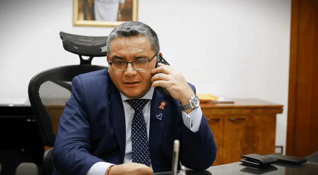 Santiváñez asumió funciones en abrir de 2024. Foto: Carlos Contreras/La República   