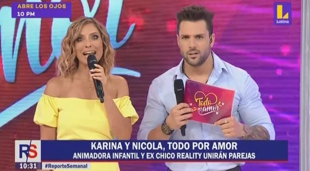 Nicola Porcella es el nuevo conductor de "Todo por amor" junto a Karina Rivera.