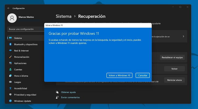 Antes de volver a Windows 10, Microsoft te agradecerá por probar Windows 11. Foto: Xataka