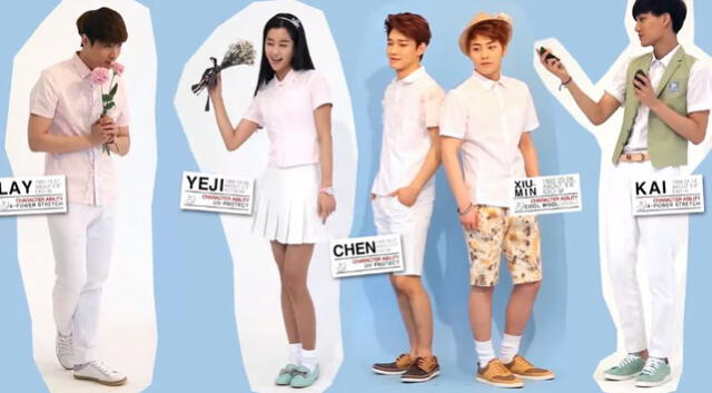 Seo Ye Ji y EXO para IVY CLUB. Foto: Naver blog