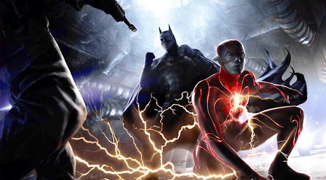 Flash y Batman luchando codo a codo. Crédito: Warner Bros / DC FanDome 2020
