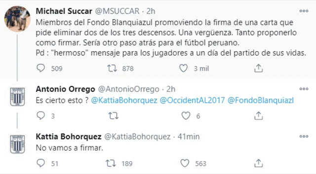 Kattia Bohorquez responde la duda de los hinchas de Alianza Lima.