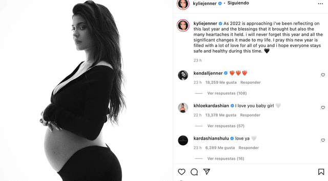 La menor del clan Kardashian, Kylie Jenner se despidió del 2021 con un mensaje reflexivo. Foto: Captura / Instagram