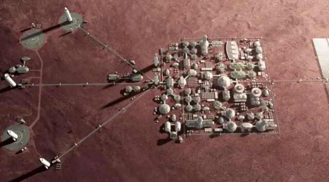 Así imagina Elon Musk un proyecto de ciudad en Marte | Foto: SpaceX