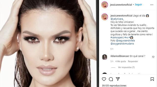 Publicación de Jessica Newton Foto: Instagram Publicación de Jessica Newton Foto: Instagram
