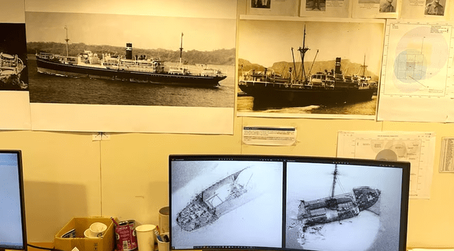  Imágenes del buque japonés "Montevideo Maru". Foto: La Nación<br>    