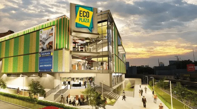  El Eco Plaza de Ate tendrá un centro financiero, un gimnasio y un salón gastronómico. Foto: Eco Plaza   