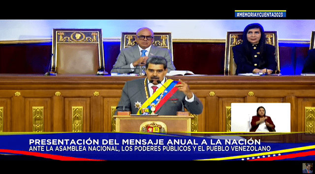 Maduro anunció el nuevo monto del Bono de Guerra en el mensaje anual a la Nación. Foto: YouTube/ Nicolás Maduro