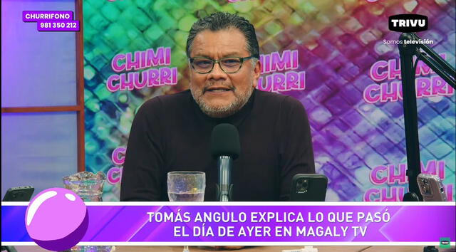  Tomás Angulo habló de su enfrentamiento con Magaly Medina. Foto: Captura YouTube   