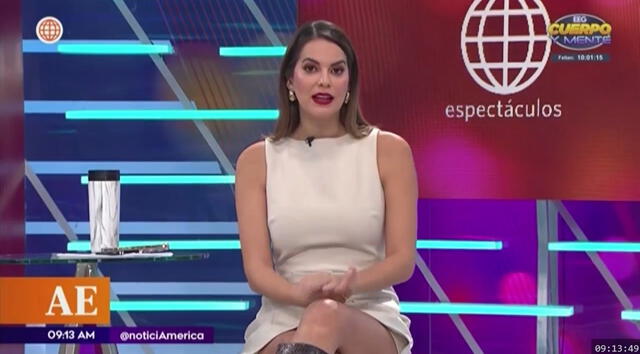  Valeria Piazza en 'América espectáculos'. Foto: Captura AméricaTV   