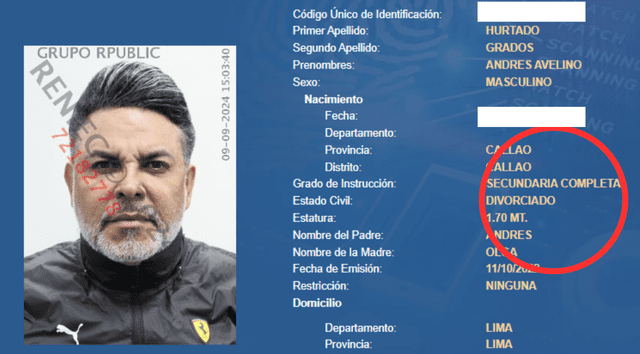  Andrs Hurtado actualmente es investigado. Foto: Reniec 