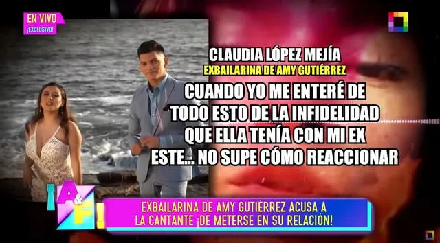  Declaraciones de Claudia López sobre Amy Gutiérrez. Foto: Captura Willax   