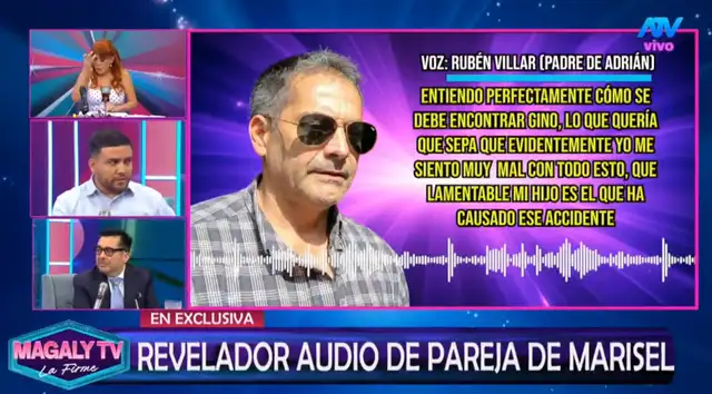  Audios del padre de Adrián Villar. Captura: Magaly TV, La Firme - ATV   