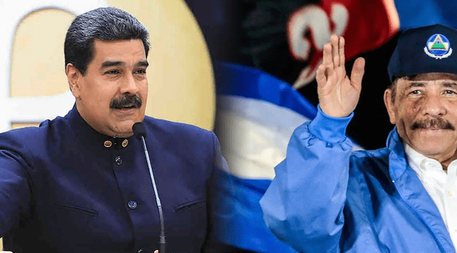 El presidente de Venezuela, Nicolás Maduro, felicitó a su homólogo nicaragüense, Daniel Ortega ante su predecible victoria en las elecciones de Nicaragua. Foto: composición/AFP