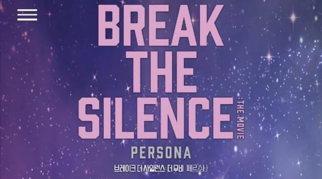BTS, Break the silence: The movie Persona, PELÍCULA