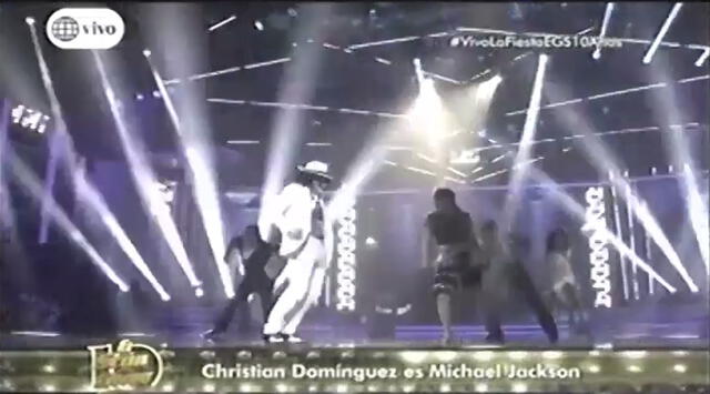 El Gran Show: Christian Domínguez imitó a Michael Jackson y causó furor en la pista de baile [VIDEO]