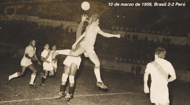  En 1959, Perú empató con Brasil 2 a 2 y ese partido fue transmitido por América TV. Foto: Infobae    