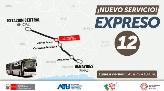 Nuevos servicios se interconectarán para unir Comas y Miraflores. Foto: ATU   