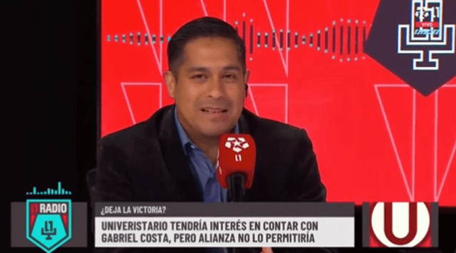  Gustavo Peralta y su respuesta tras la situación de Gabriel Costa. Foto: captura de pantalla/L1 MAX   