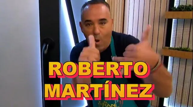  Roberto Martínez en 'El gran chef famosos'. Foto: Captura Latina   