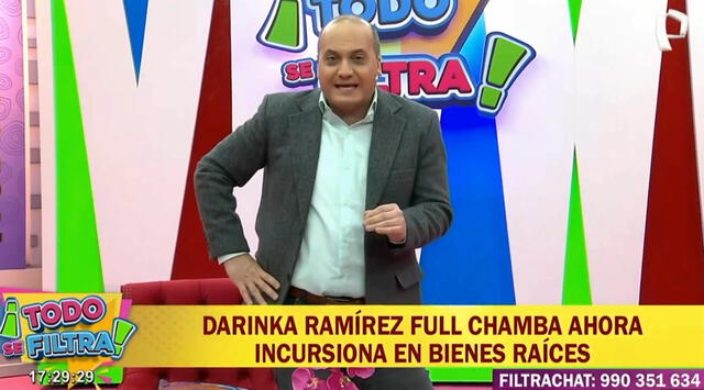  Kurt Villavicencio toma la palabra en programa de entretenimiento. Foto: Panamericana Televisión   