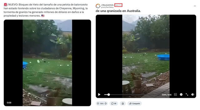 <em>A la izquierda, la versión viral. A la derecha, la edición real de la escena. Foto: captura de X / Reddit</em>   