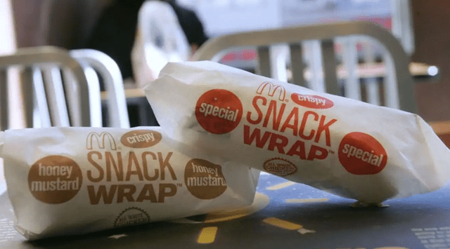  McDonald's Snack Wrap is back after almost a decade of being discontinued. Photo: Quartz    