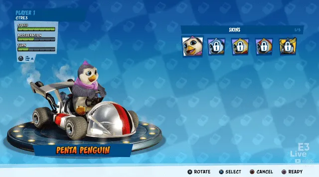Crash Team Racing Nitro Fueled: Penta Penguin
