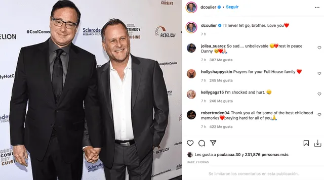 Bob Saget: estrellas de Tres por tres y Fuller House le dan el último adiós al actor