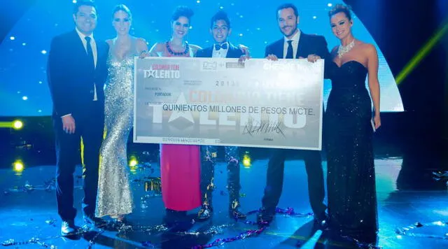 Byron González se convirtió en el ganador de la segunda temporada de Colombia tiene talento. Foto: difusión