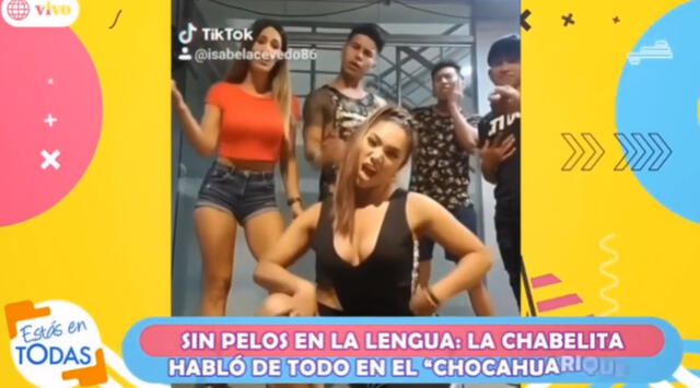 Christia Domínguez se molestó por video de Isabel Acevedo para Tik Tok.