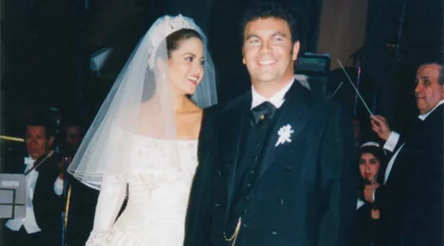 Mijares y Lucero en el día de su boda. (Foto: Tv y Novelas)