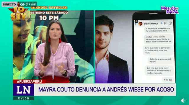Lorena Álvarez opina sobre denuncia de Mayra Couto contra Andrés Wiese