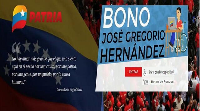 Bono José Gregorio Hernández. Foto: Twitter @CarnetDLaPatria