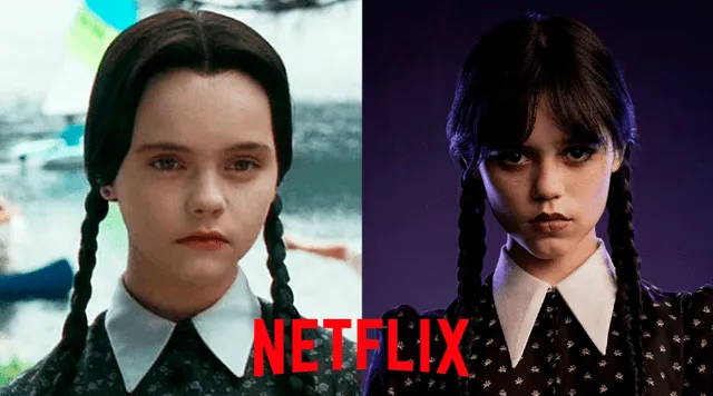 "Wednesday", Merlina Addams. Foto: composición/ Netflix/ Paramount Pictures