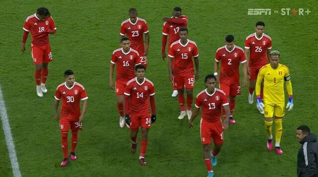 Perú no no resgistró remates al arco de Alemania. Foto: ESPN.   