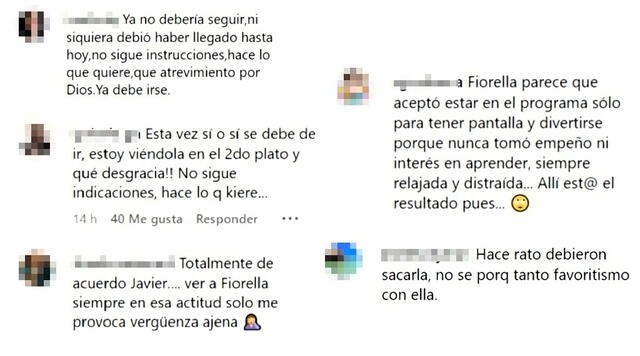 Usuarios critican a Fiorella Cayo por su desempeño en 'El gran chef famosos'. Foto: El gran chef famosos/Instagram   