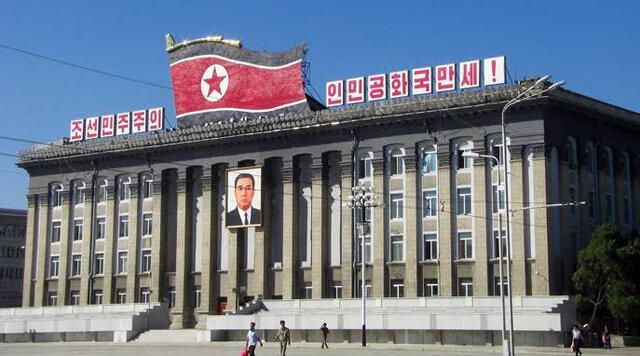 Este es el lugar donde se encuentra la habitación 39, Corea del Norte. Foto: @tusmedios/X   