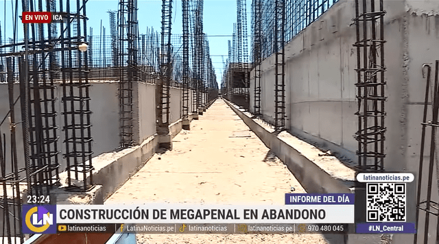  Las columnas aún no están construidas. Foto: captura de pantalla/Latina Noticias/YouTube   