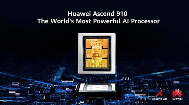 La consultora SemiAnalysis destaca que empresas chinas, como Huawei, han creado hardware competitivo, como el GPU Ascend 910C, que ofrece un rendimiento comparable al NVIDIA A100. Foto: Huawei   