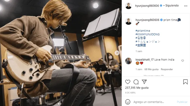 Kim Hyun Joong, Instagram