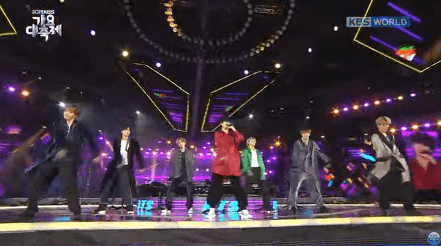 BTS en el 2019 KBS Song Festival.