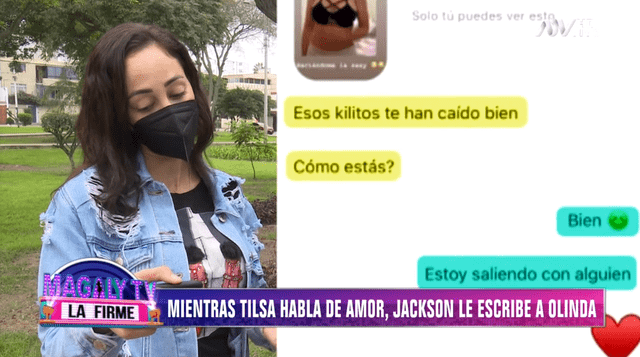 Olinda Castañeda revela que aún se comunica con Jackson Mora, pareja de Tilsa Lozano. Foto: captura ATV