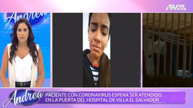 Andrea LLosa presentó el caso de un hombre que fue dado de alta del hospital a pesar de presentar cuadro de neumonía.